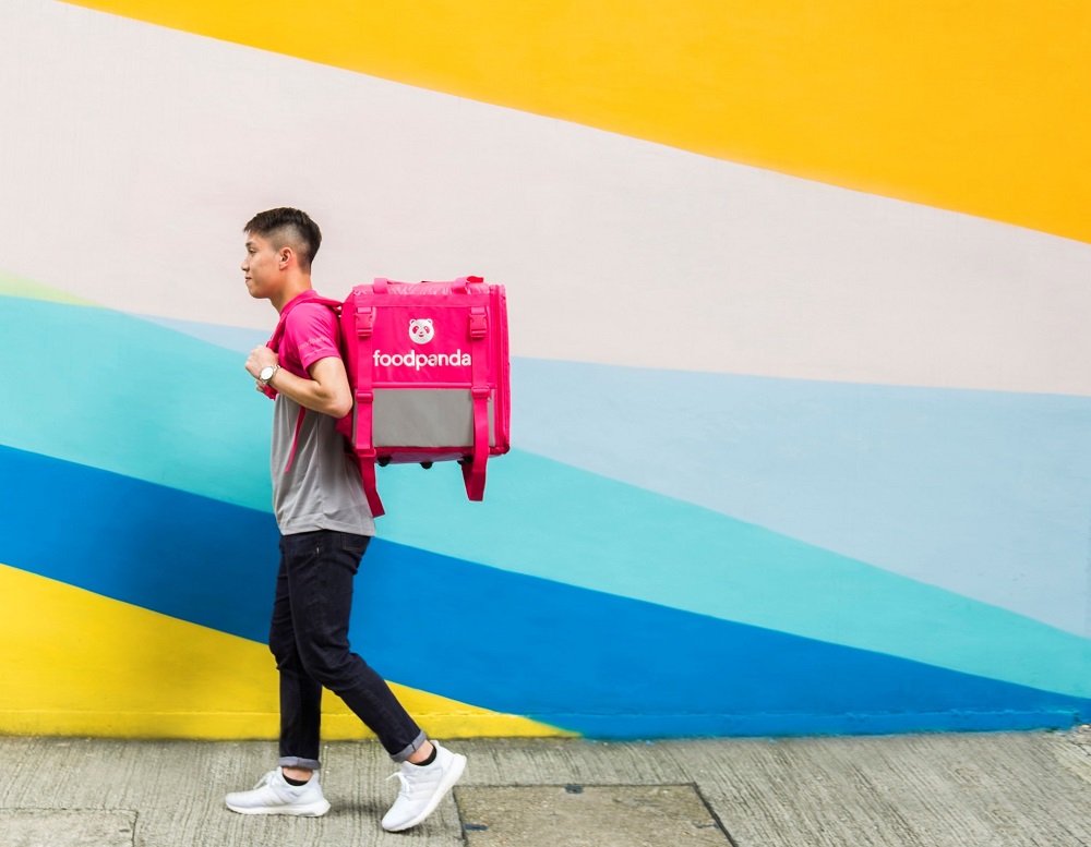A Foodpanda Walker carrying his bag of delivery food packets to be delivered to customers. u00e2u20acu2022 Picture courtesy of foodpanda Malaysia