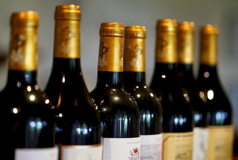 A glass of French red wine is displayed at the Chateau du Pavillon in Sainte-Croix-Du-Mont, France, July 29, 2019. u00e2u20acu201d Reuters pic