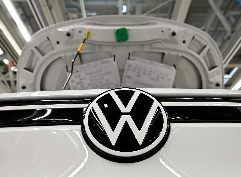 A car stands at the production line for the electric Volkswagen cars, model ID.3 and model ID. 4, in Zwickau, Germany September 18, 2020. u00e2u20acu201d Reuters pic