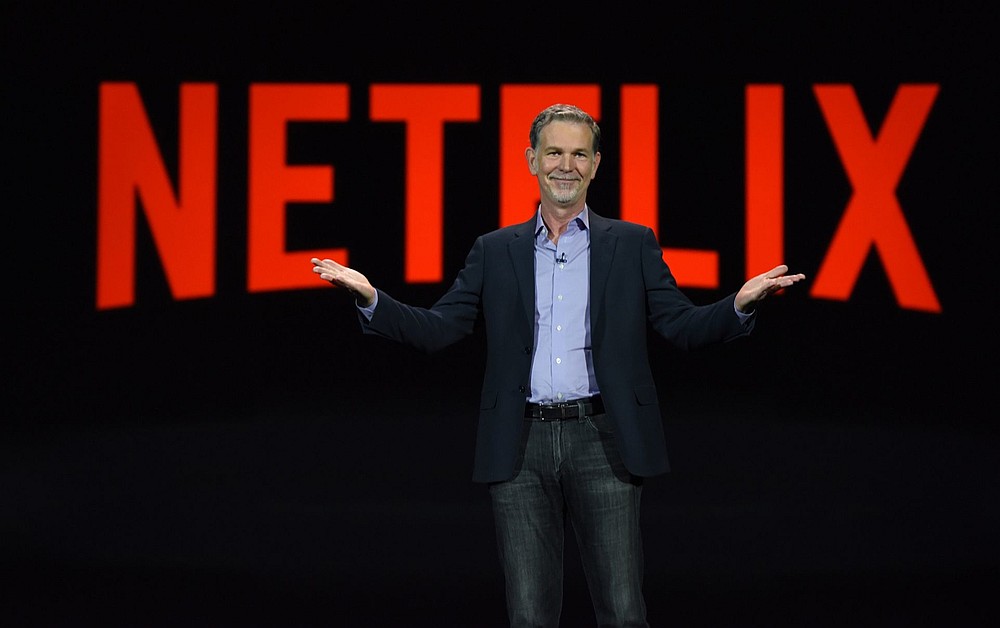 Netflix CEO Reed Hastings will receive US$34 million worth of stock options and a salary of US$650,000 in 2021. u00e2u20acu201d AFP pic