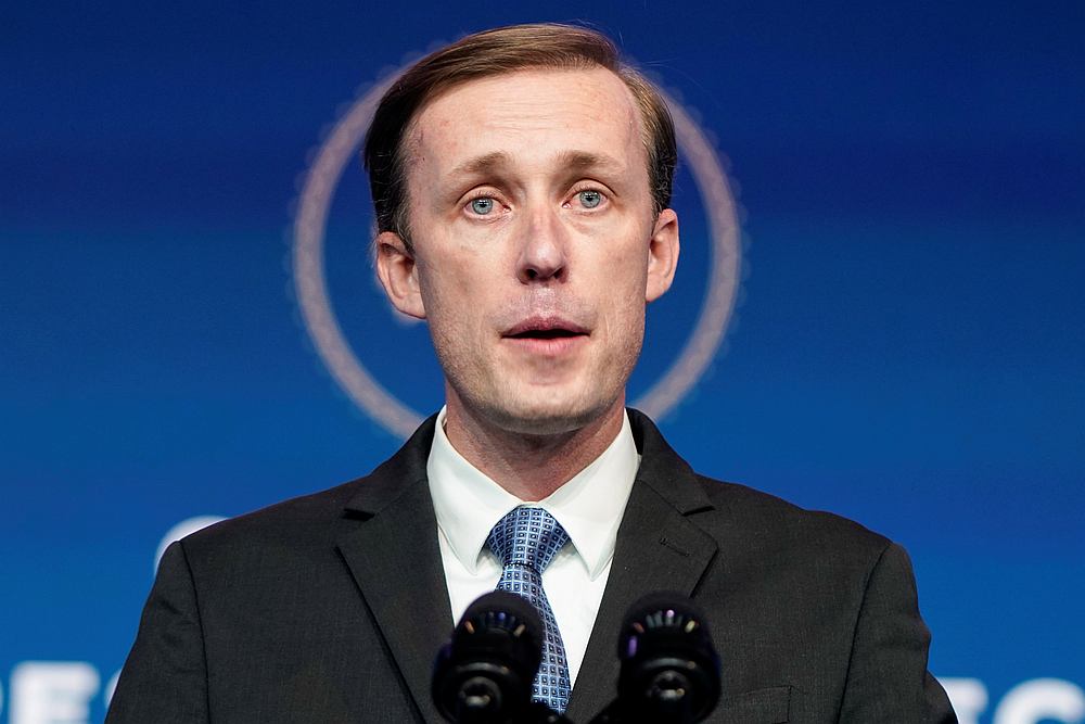 Jake Sullivan, US President-elect Joe Biden's choice to be his national security adviser, speaks in Wilmington, Delaware November 24, 2020. u00e2u20acu201d Reuters pic