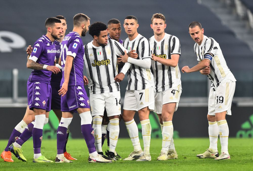 Juventus defender Leonardo Bonucci (right) in action against Fiorentina at the Allianz Stadium, Turin December 22, 2020. u00e2u20acu201d Reuters pic