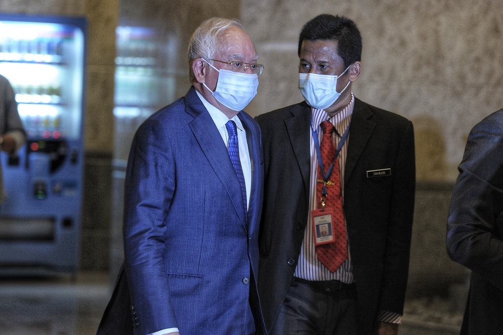 Former prime minister Datuk Seri Najib Razak arrives at the Palace of Justice in Putrajaya December 8, 2020. u00e2u20acu201d Pictures by Shafwan Zaidon