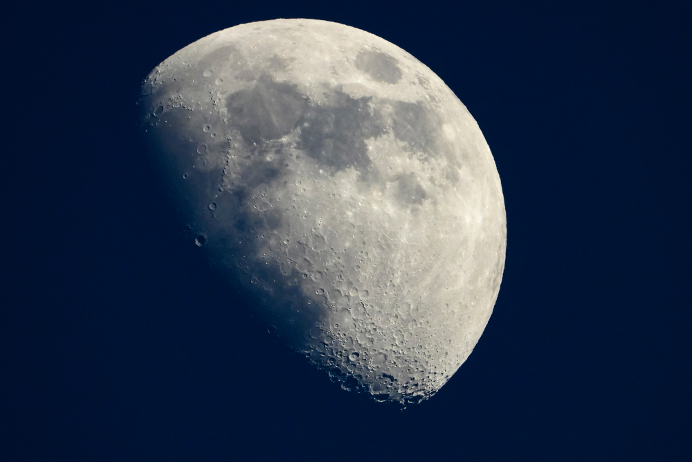 This file picture taken May 13, 2019 shows a view of the moon in Cannes, southern France. u00e2u20acu201d APF picnn