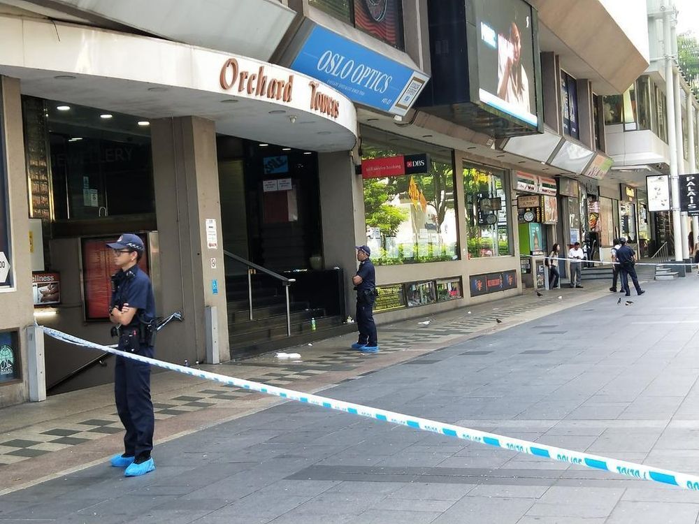 Loo Boon Chong, 27, admitted to his involvement in Satheesh Noel Gobidassu00e2u20acu2122 death on July 2, 2019. The victim collapsed after he was allegedly slashed at Orchard Towers (pictured). u00e2u20acu201d TODAY pic