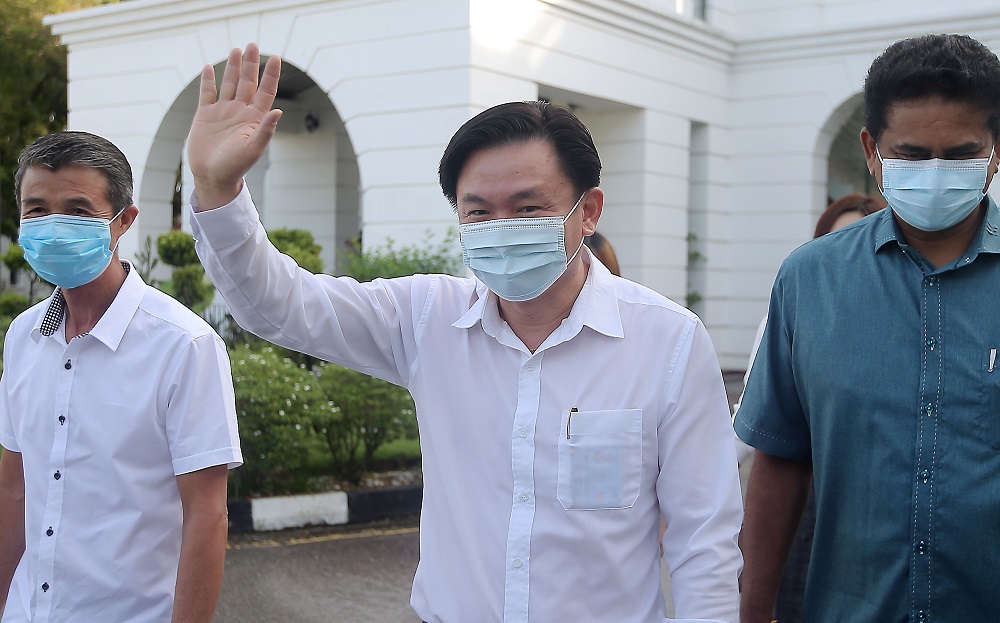 Perak lawmaker Paul Yong Choo Kiong is pictured at the High Court in Ipoh December 21, 2020. u00e2u20acu2022 Picture by Farhan Najib
