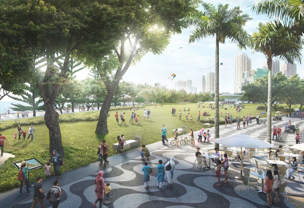 An artist’s impression of the RM176 million Gurney Wharf project. ― Picture courtesy of Penang Chief Minister’s Office