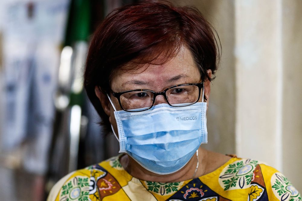 Coffin trader Yeap Poay Keat speaks to Malay Mail during an interview in Lebuh Carnavon December 15, 2020.  — Picture by Sayuti Zainudin