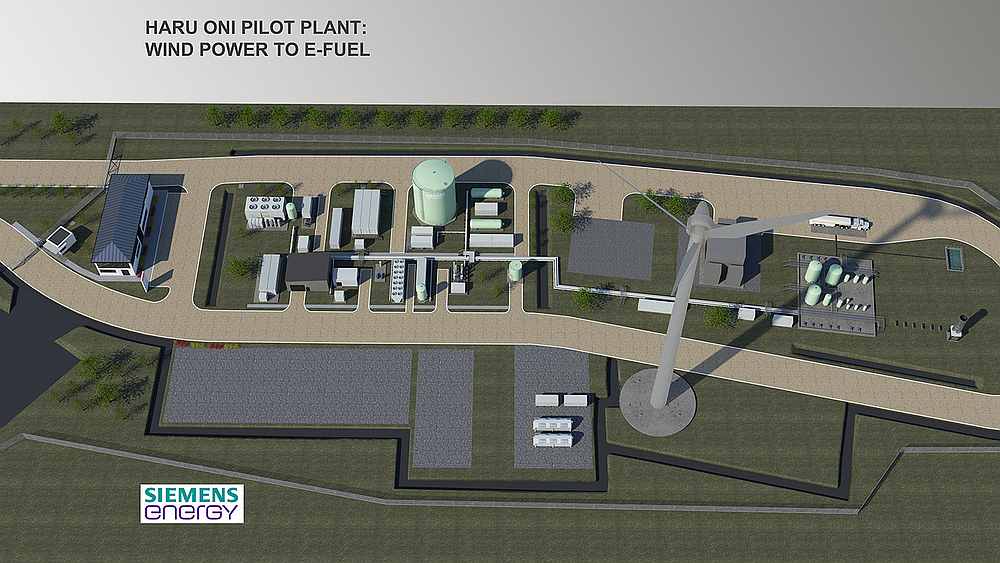 Design of the upcoming Siemens Energy biofuel pilot plant in Chile. u00e2u20acu201d Image courtesy of Siemens Energy via AFPn