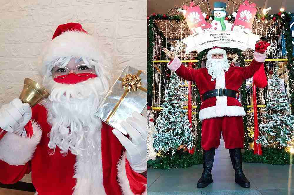 Yap dons a red face mask to comply with Covid-19 safety precautions. It's one of the many changes he's had to make to his routine compared to previous years (right). u00e2u20acu201d Picture courtesy of Alex Yap