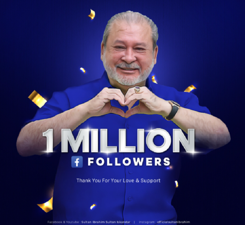 Sultan Ibrahim thanked all of his followers on Facebook for their support. u00e2u20acu2022 Picture via Facebook/Sultan Ibrahim Sultan Iskandar