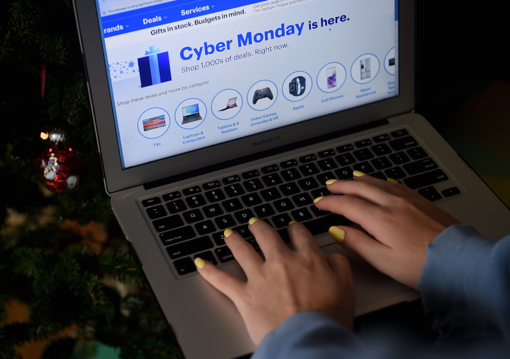 In this file photo illustration, an ad seen on the Best Buy website for a Cyber Monday sale is displayed on a laptop November 30, 2020 in Arlington, Virginia. u00e2u20acu201d AFP pic 