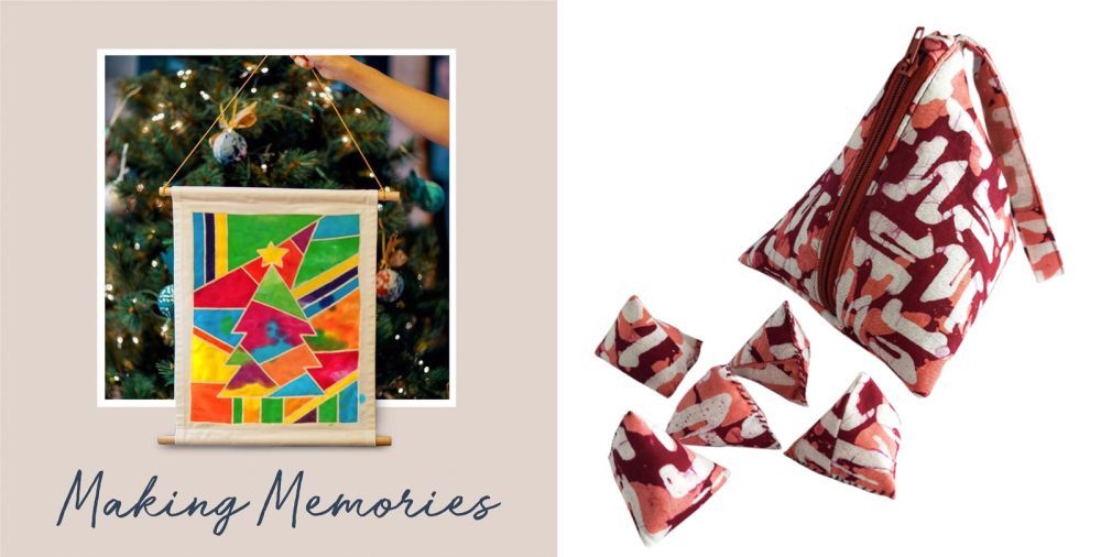 Express your creativity with batik painting kits or engage in a traditional game of ‘batu seremban’. — Pictures from The Batik Boutique website