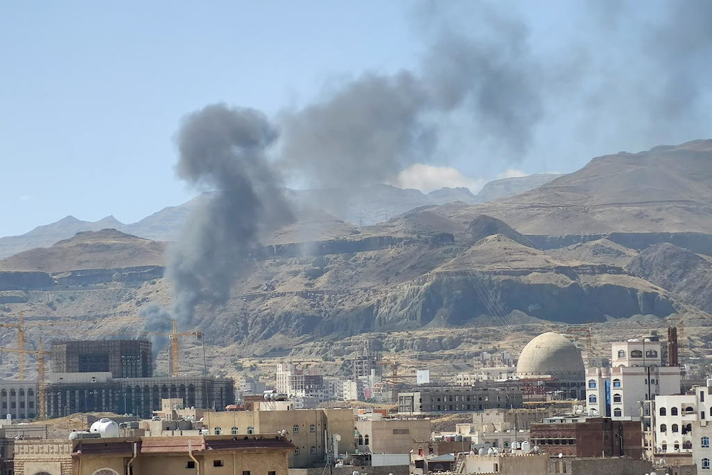 Smoke billows from the site of a Saudi-led air strike in Sanaa, Yemen November 27, 2020. u00e2u20acu201d Reuters pic