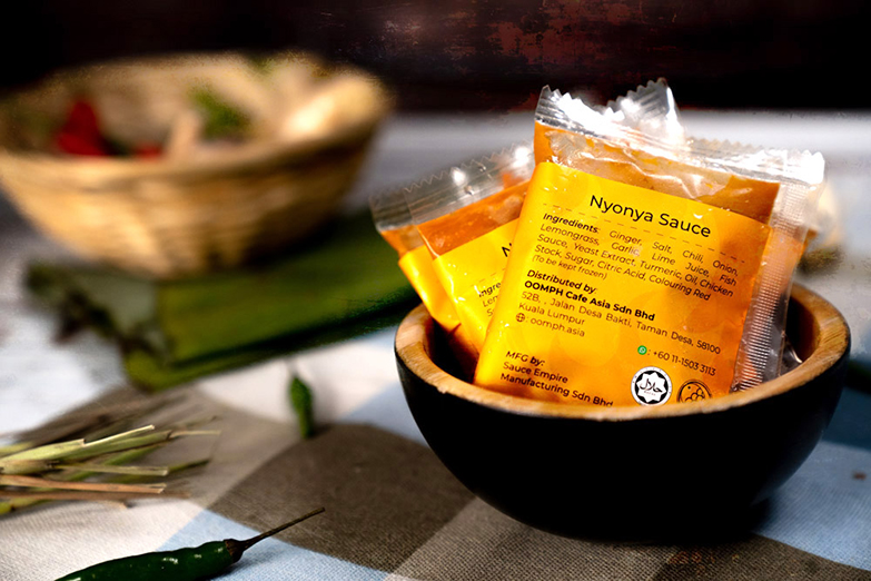 Oomph has also come up with its own tasty Nyonya Sauce to perk up your meals.