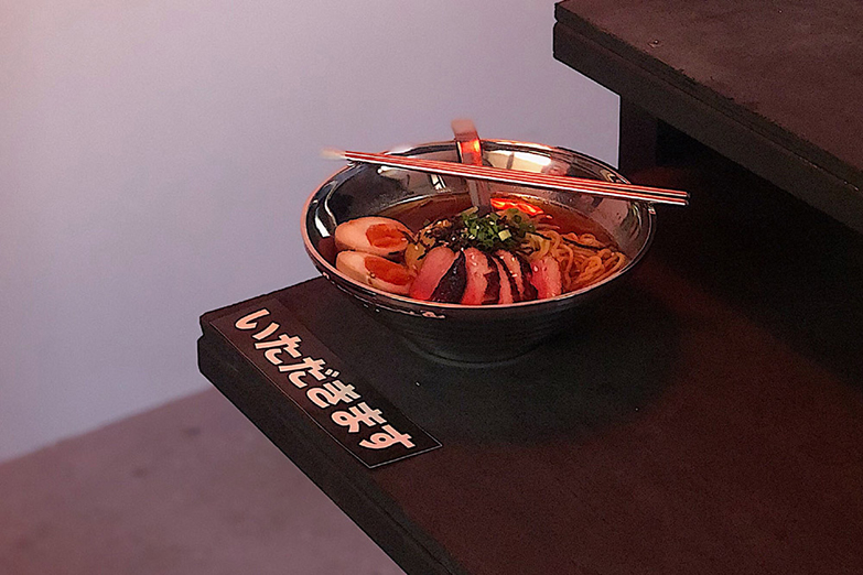 Limited edition ramen bowls evoke dining in postmodern ‘cyberpunk’ Japan.