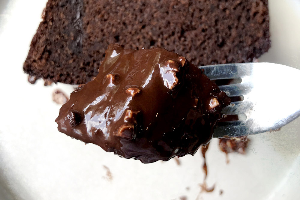 The dark chocolate ganache has a lovely nuttiness.