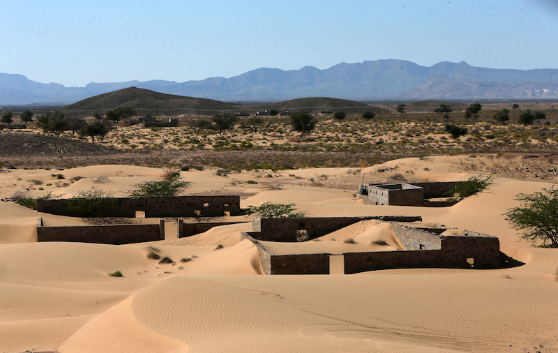 This picture taken on December 31, 2020, shows the walls of an abandoned house in the Omani village of Wadi al-Murr. u00e2u20acu201d AFP pic