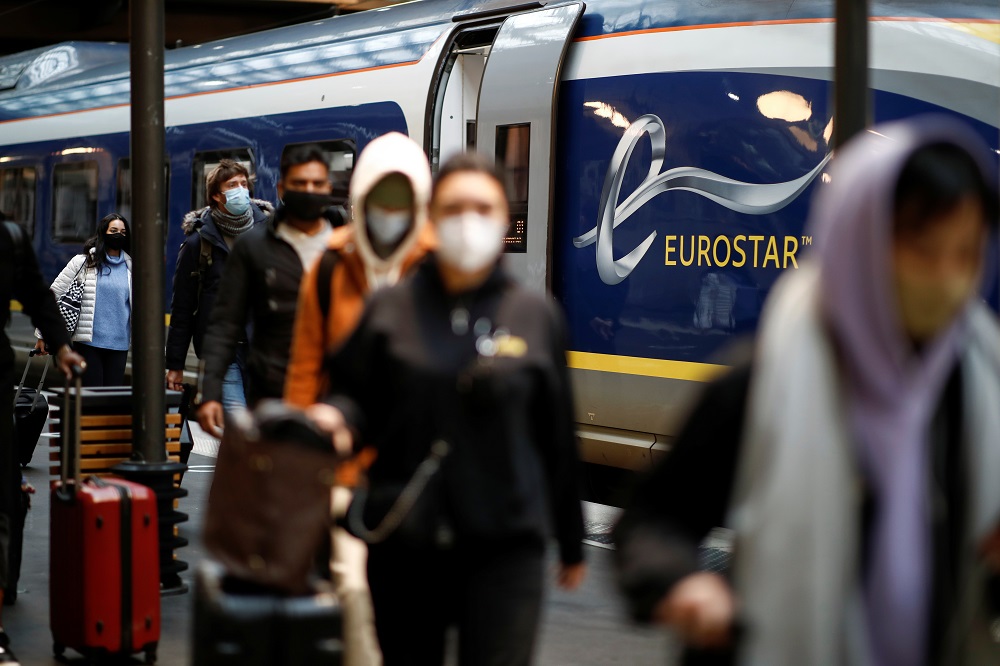 Passengers arrive at the Eurostar terminal at Gare du Nord train station, amidst the coronavirus disease pandemic, in Paris December 23, 2020. u00e2u20acu201d Reuters pic