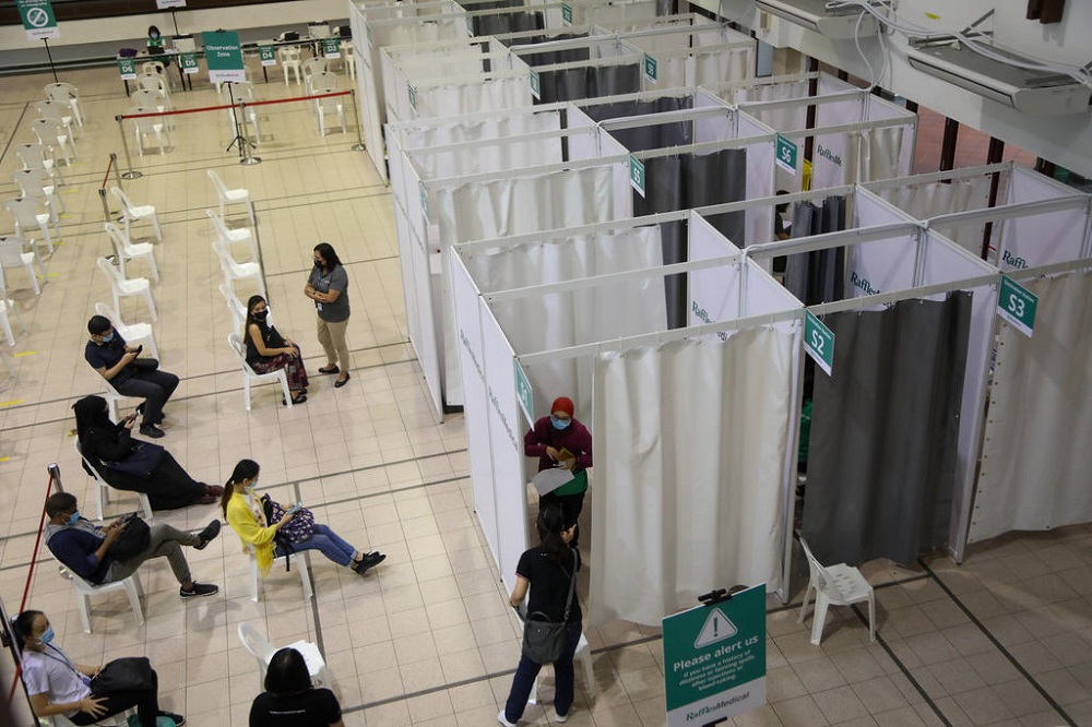 A view of the newly set up vaccination centre at Tanjong Pagar Community Club in Singapore January 26, 2021. u00e2u20acu201d TODAY pic
