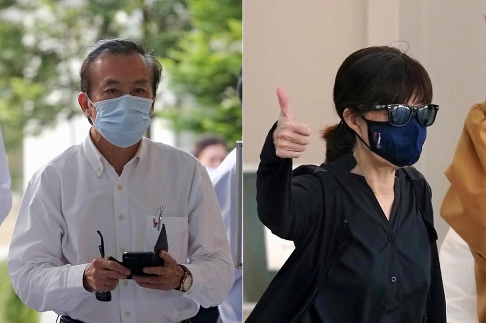 Teo Chu Ha (left) was sentenced to four years and two monthsu00e2u20acu2122 jail, while his sister Judy Teo was sentenced to three years and five monthsu00e2u20acu2122 jail. u00e2u20acu201d TODAY pic
