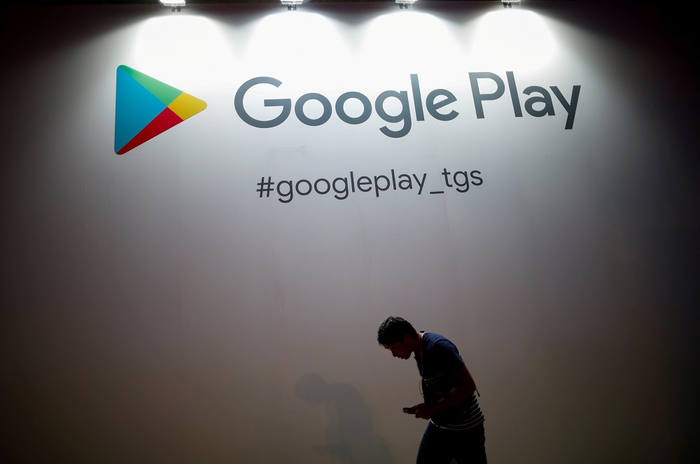 The logo of Google Play is displayed at Tokyo Game Show 2019 in Chiba, east of Tokyo September 12, 2019. u00e2u20acu201d Reuters pic