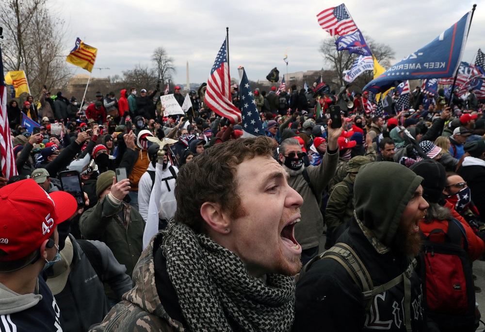 A mob of supporters of US President Donald Trump storm the US Capitol Building in Washington January 6, 2021. u00e2u20acu201d Reuters pic