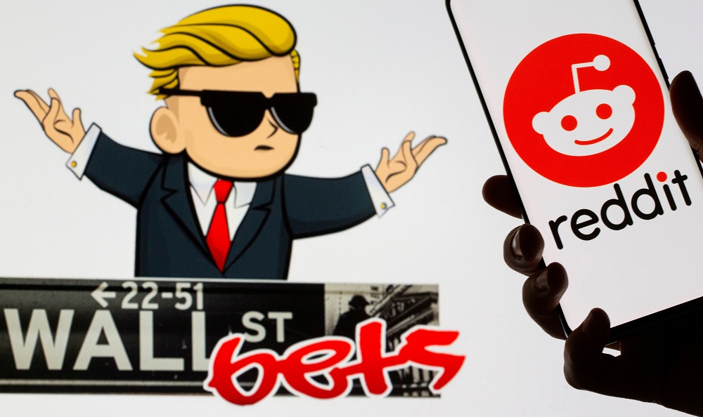 The Reddit logo is seen on a smartphone in front of a displayed WallStreetBets logo in this illustration taken January 28, 2021. u00e2u20acu201d Reuters pic