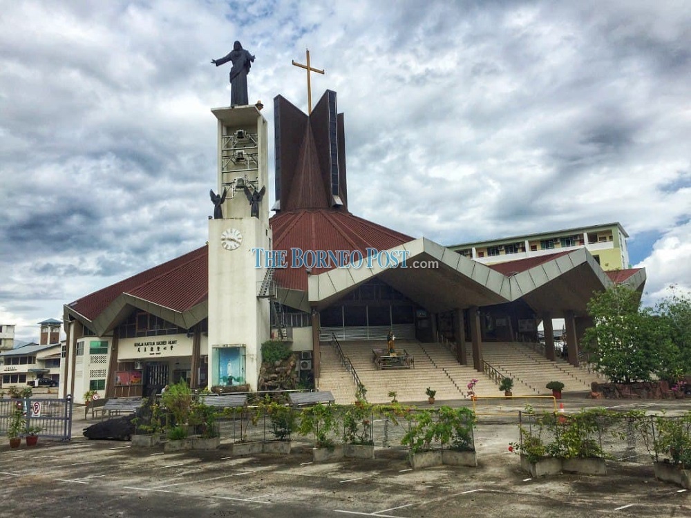 Activities and Masses at Sacred Heart Cathedral at Lanang Road will be suspended for three days. u00e2u20acu201d Borneo Post Online pic