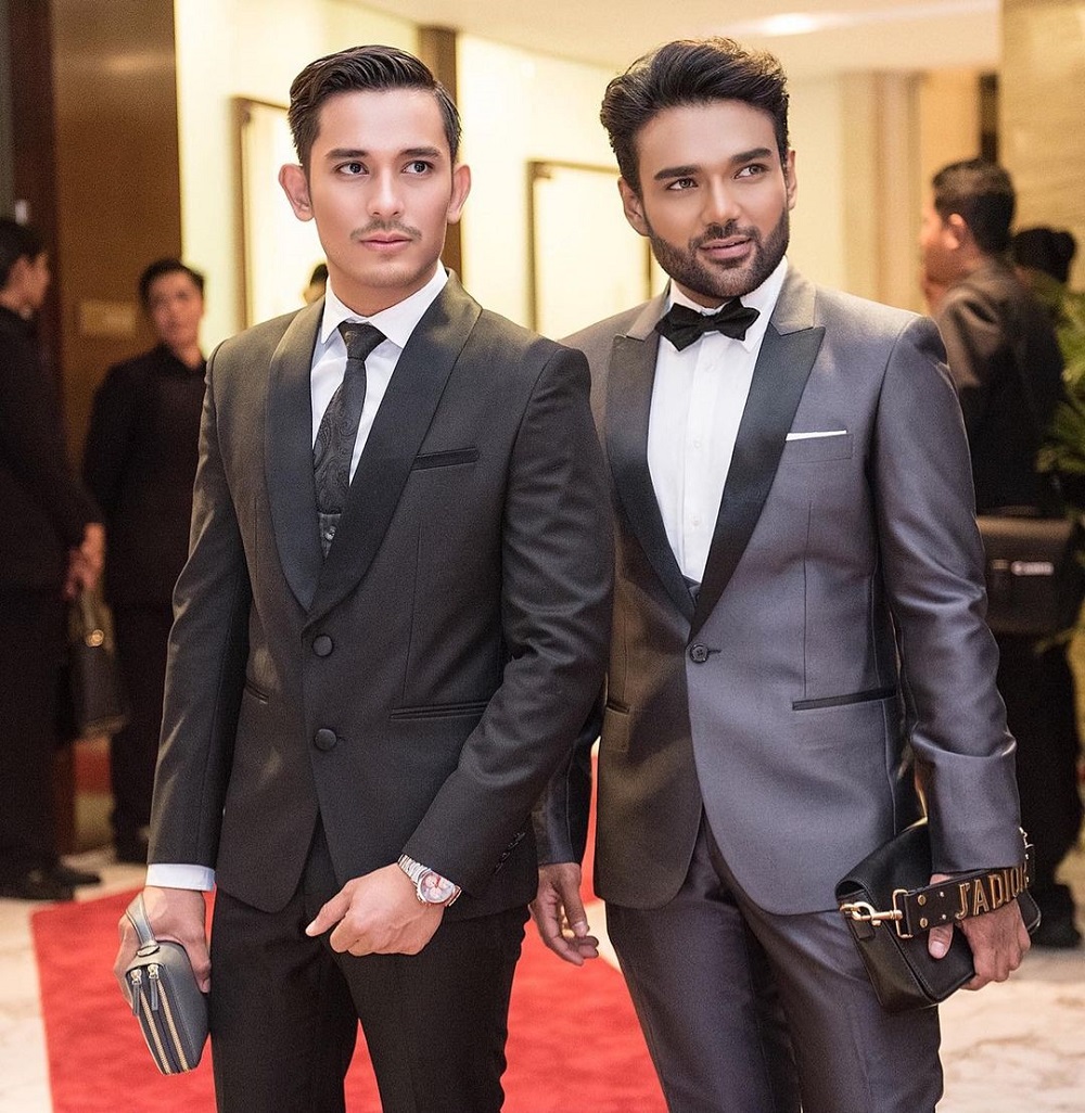 The designer duo praised Pavithra for wearing their creation with ‘such regal, elegance and class’ despite finding the dress too revealing for her taste. — Picture via Instagram/Rizman Ruzaini