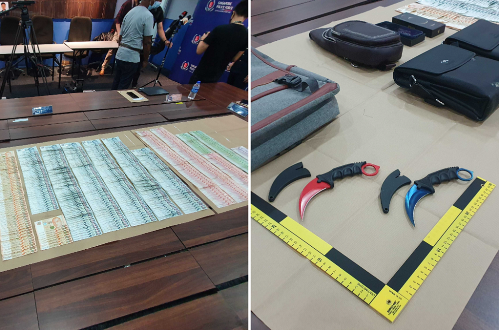 At a media conference after the robbery, the police said they had recovered about S$30,000 of the loot. u00e2u20acu201d TODAY pic