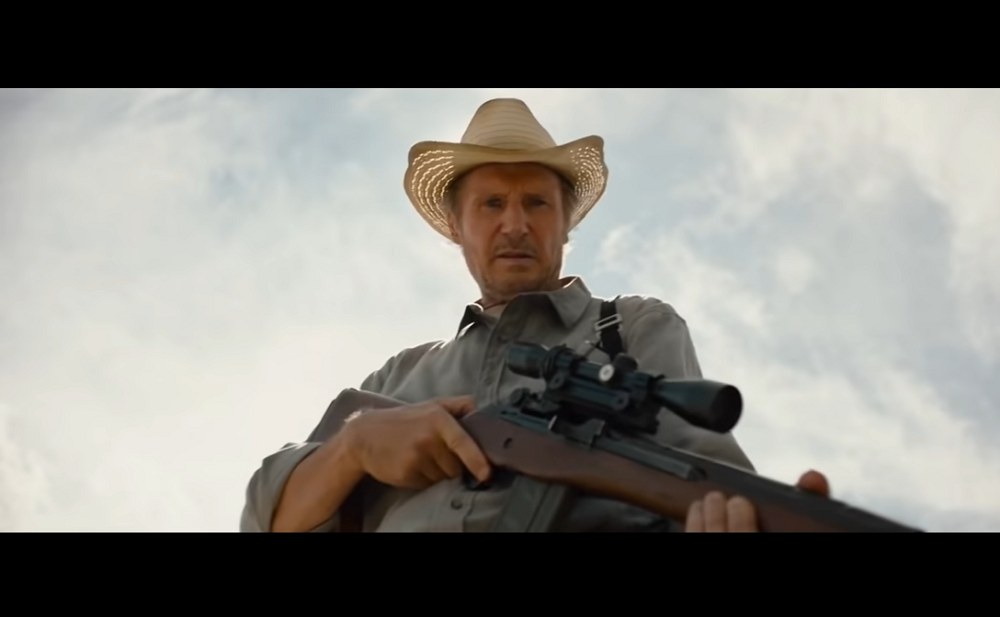 Liam Neeson stars in u00e2u20acu02dcThe Marksmanu00e2u20acu2122 thriller from Open Road. u00e2u20acu201d Screen capture via YouTube