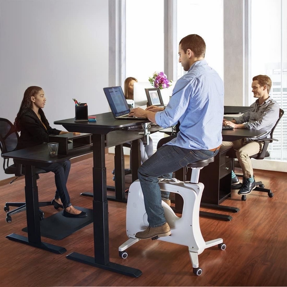 Tek Active makes a bike-desk hybrid that can keep people active while working sitting down. u00e2u20acu201d Picture courtesy of Tek Active