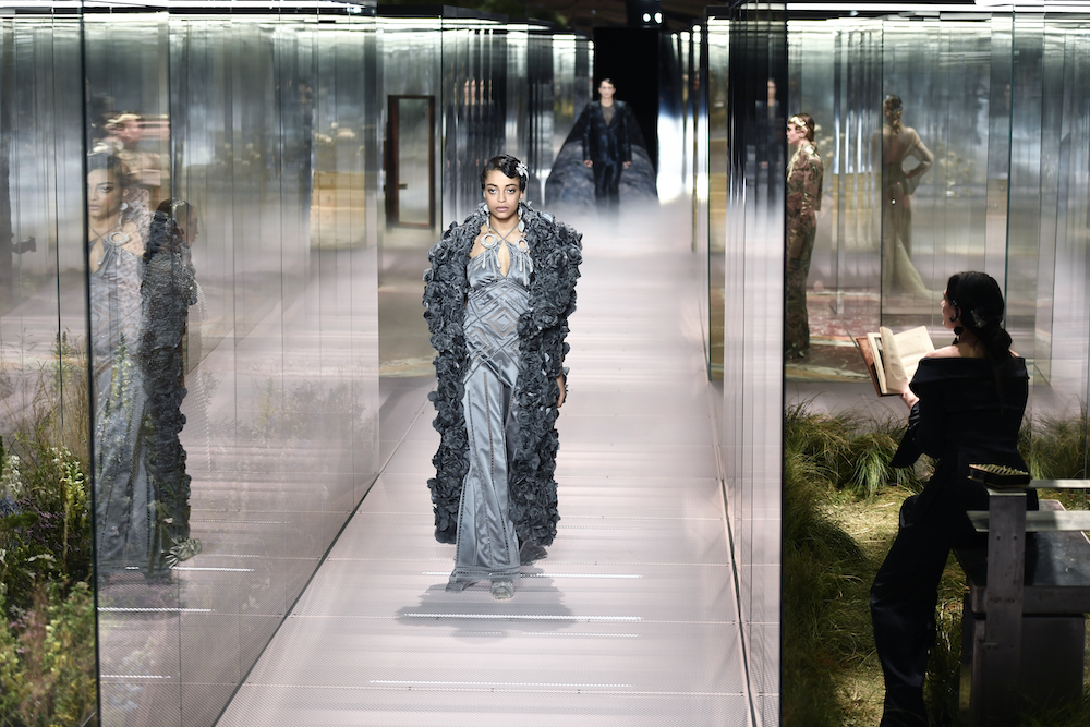 A model presents a creation of British designer Kim Jones for the Fendi's Spring-Summer 2021 collection during the Paris Haute Couture Fashion Week, in Paris January 27, 2021. u00e2u20acu201d AFP pic