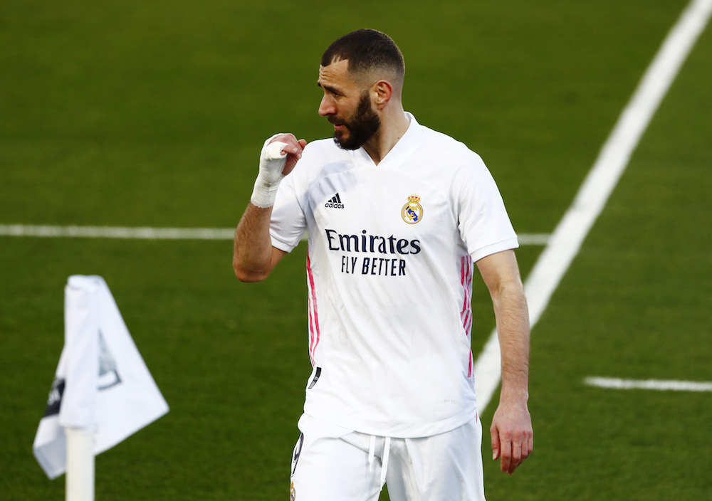 Real Madrid's Karim Benzema during the match against Levante, January 31, 2021. u00e2u20acu201d Reuters pic 