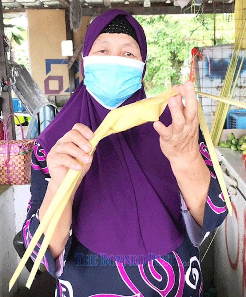 All ketupat have special names based on their shapes and purposes. This one is ketupat lepas. — Borneo Post Online pic