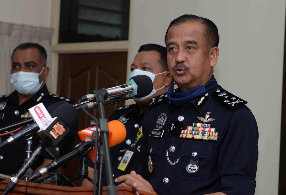 Bukit Aman Narcotics CID director Datuk Razarudin Husain speaks at a press conference held at the Kulim police headquarters, January 31, 2021. u00e2u20acu201d Bernama pic 