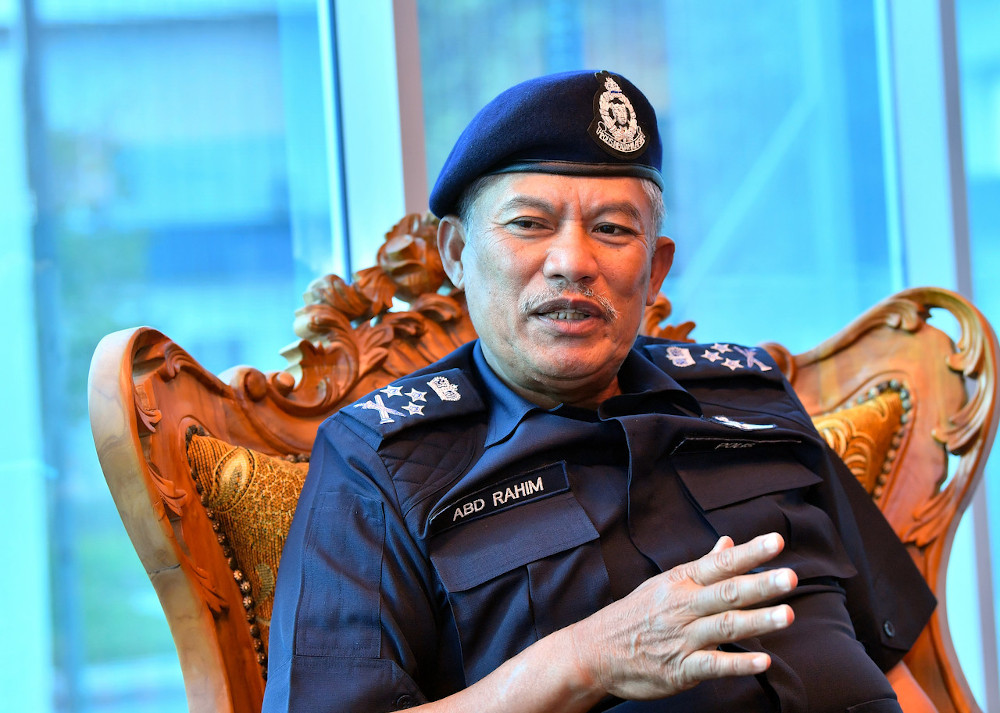Bukit Aman Department of Internal Security and Public Order (JKDNKA) director Datuk Seri Abd Rahim Jaafar speaking in Kuantan, January 7, 2021. u00e2u20acu201d Bernama picnn