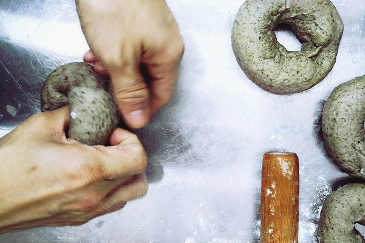 Every bagel is crafted by hand and made with lots of love.