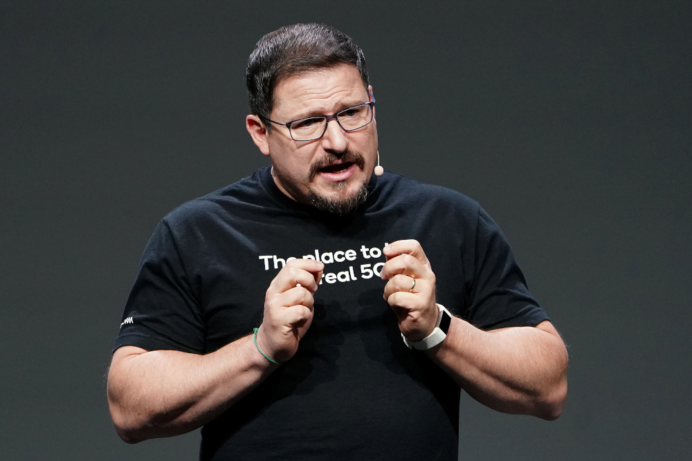 Qualcomm President Cristiano Amon is pictured during a launch event for the new OnePlus 6T in the Manhattan borough of New York, New York, US, October 29, 2018. u00e2u20acu201d Reuters pic 