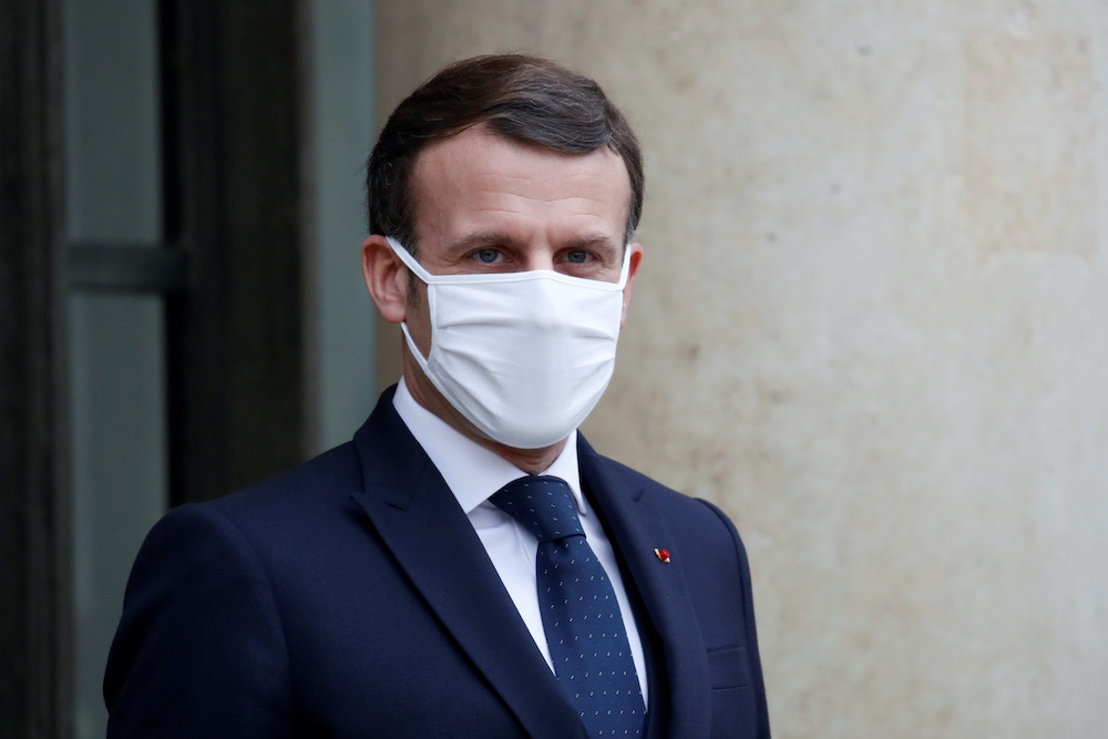 French President Emmanuel Macron at the Elysee Palace in Paris, France, January 27, 2021.u00e2u20acu201d Reuters picnnn