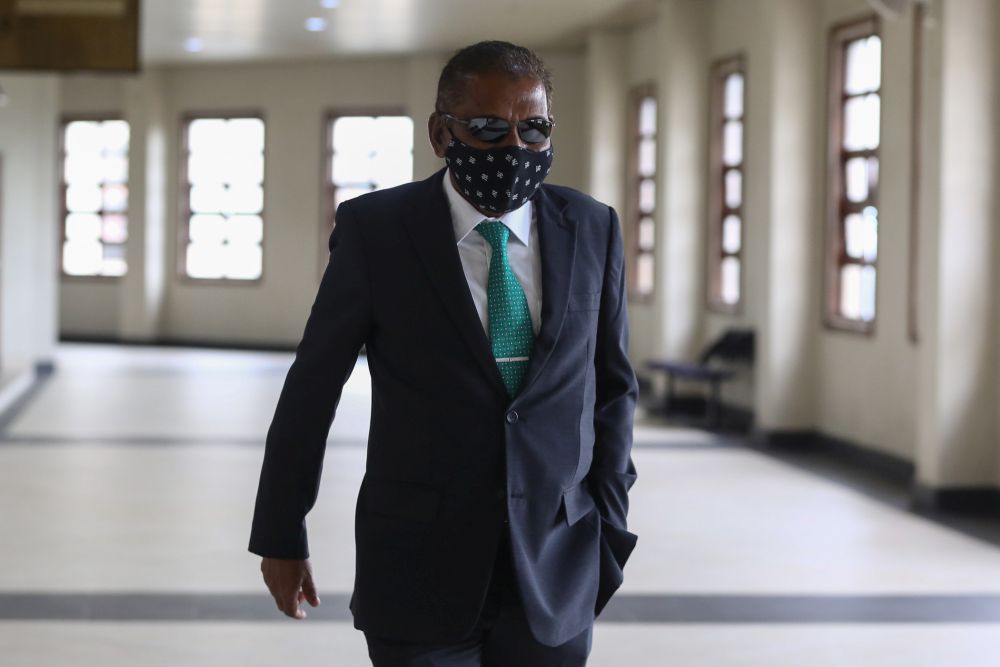 Former Treasury secretary-general Tan Sri Dr Mohd Irwan Serigar Abdullah is pictured at the Kuala Lumpur High Court January 6, 2021.  u00e2u20acu201d Picture by Yusof Mat Isa
