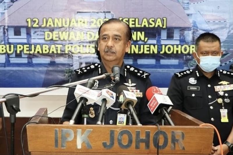 Datuk Razarudin Husain @ Abd Rasid said the raids in Johor Baru last weekend were the largest successful drug busts in Malaysia for the police this year.  u00e2u20acu201d Picture courtesy of the Johor police