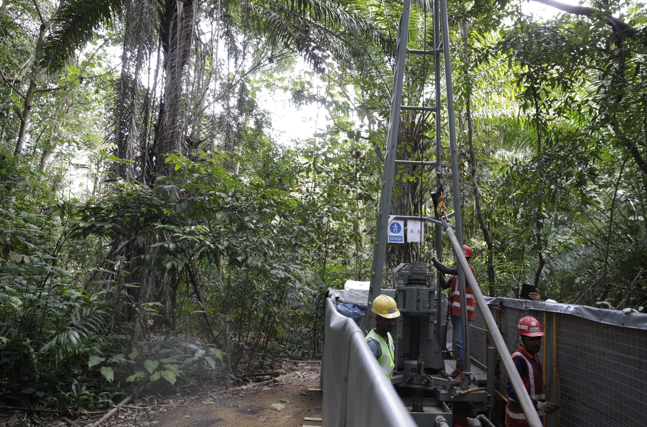 Site investigation works being carried out in the Central Catchment Nature Reserve in 2017 as the authorities assessed the options for the Cross Island Line. Consultations over the Cross Island MRT Line’s route went on for a good six years and are still