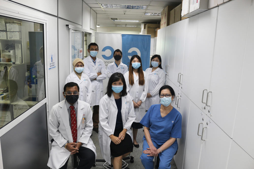 Cancer Research Malaysia chief scientific officer Prof Datin Paduka Dr Teo Soo Hwang (centre) and other scientists behind the breakthrough study. u00e2u20acu201d Picture courtesy of Cancer Research Malaysia