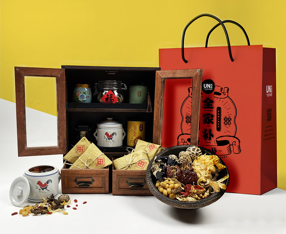Keep your loved ones nourished with the Treasure Cabinet, your own mini herbal shop with products from Chai Huat Hin.