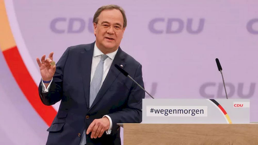 Armin Laschet has been elected as head of Germanyu00e2u20acu2122s Christian Democratic Union (CDU) party. u00e2u20acu201d AFP pic