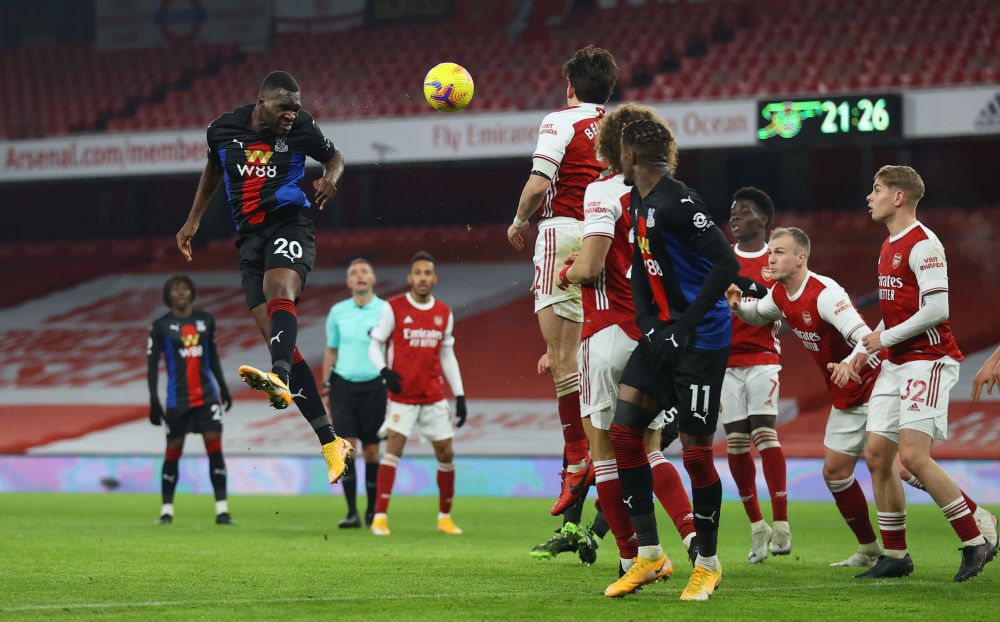 Crystal Palace's Christian Benteke in action against Arsenal at the Emirates Stadium, London January 14, 2020. u00e2u20acu201d Reuters pic