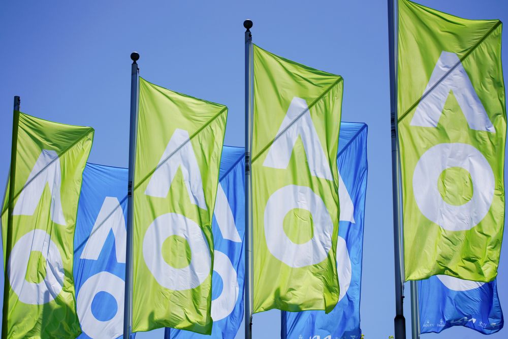 A general view of Australian Open flags in Melbourne January 20, 2021. u00e2u20acu201d Reuters picnn