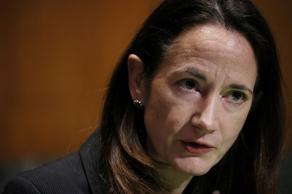 Avril Haines speaks during her confirmation hearing before the Senate Intelligence Committee to be President-elect Joe Biden's national intelligence director in Washington January 19, 2021. u00e2u20acu2022 Pool via Reuters